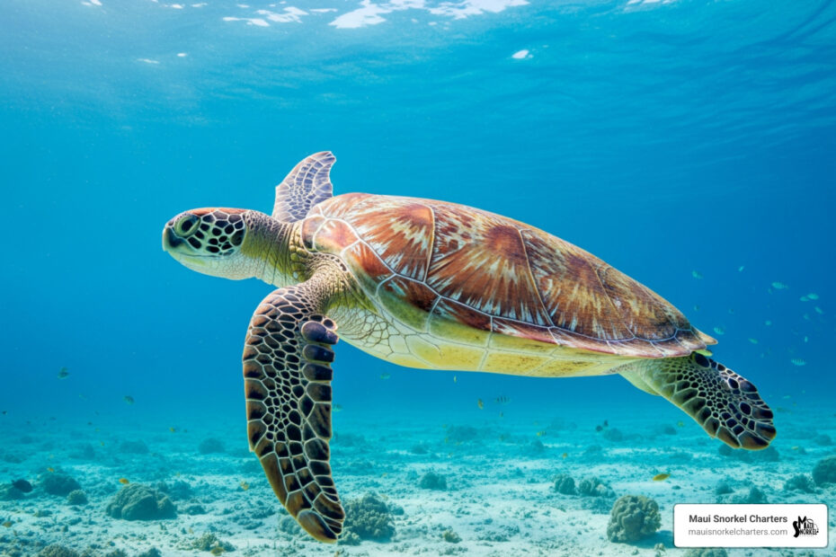 Hawaiian green sea turtles