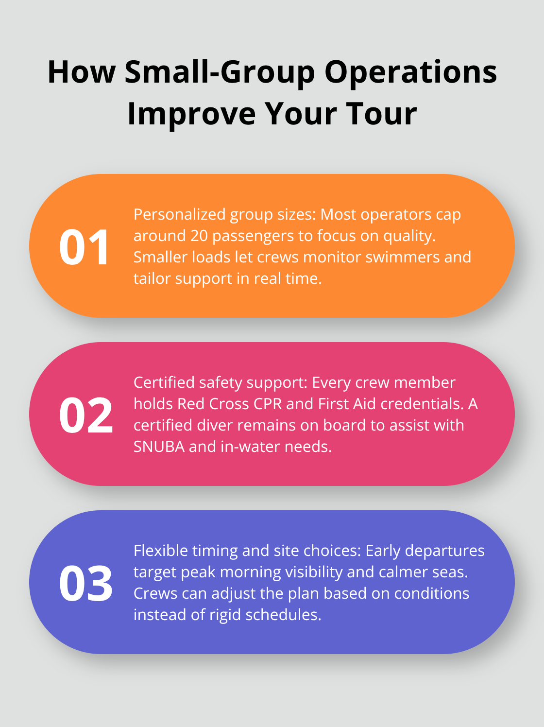Maui Snorkel Charters | Molokini Crater Snorkeling Tour: A Memorable Maui Experience Three ways small-group, certified crews enhance Molokini snorkeling experiences. - Molokini crater snorkeling tour