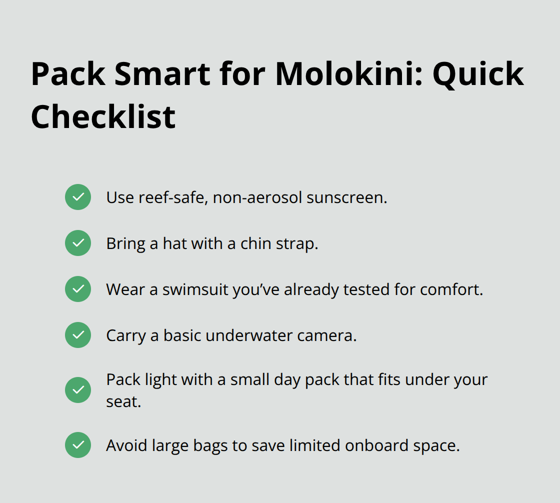Maui Snorkel Charters | Molokini Crater Snorkeling Tour: A Memorable Maui Experience Concise packing checklist for a Molokini snorkeling tour in Maui, Hawaii. - Molokini crater snorkeling tour