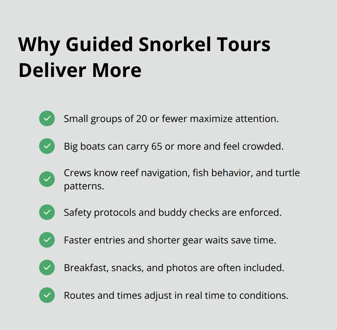 Maui Snorkel Charters | Best Snorkeling in Maui Checklist of guided tour advantages in Maui - best snorkeling maui
