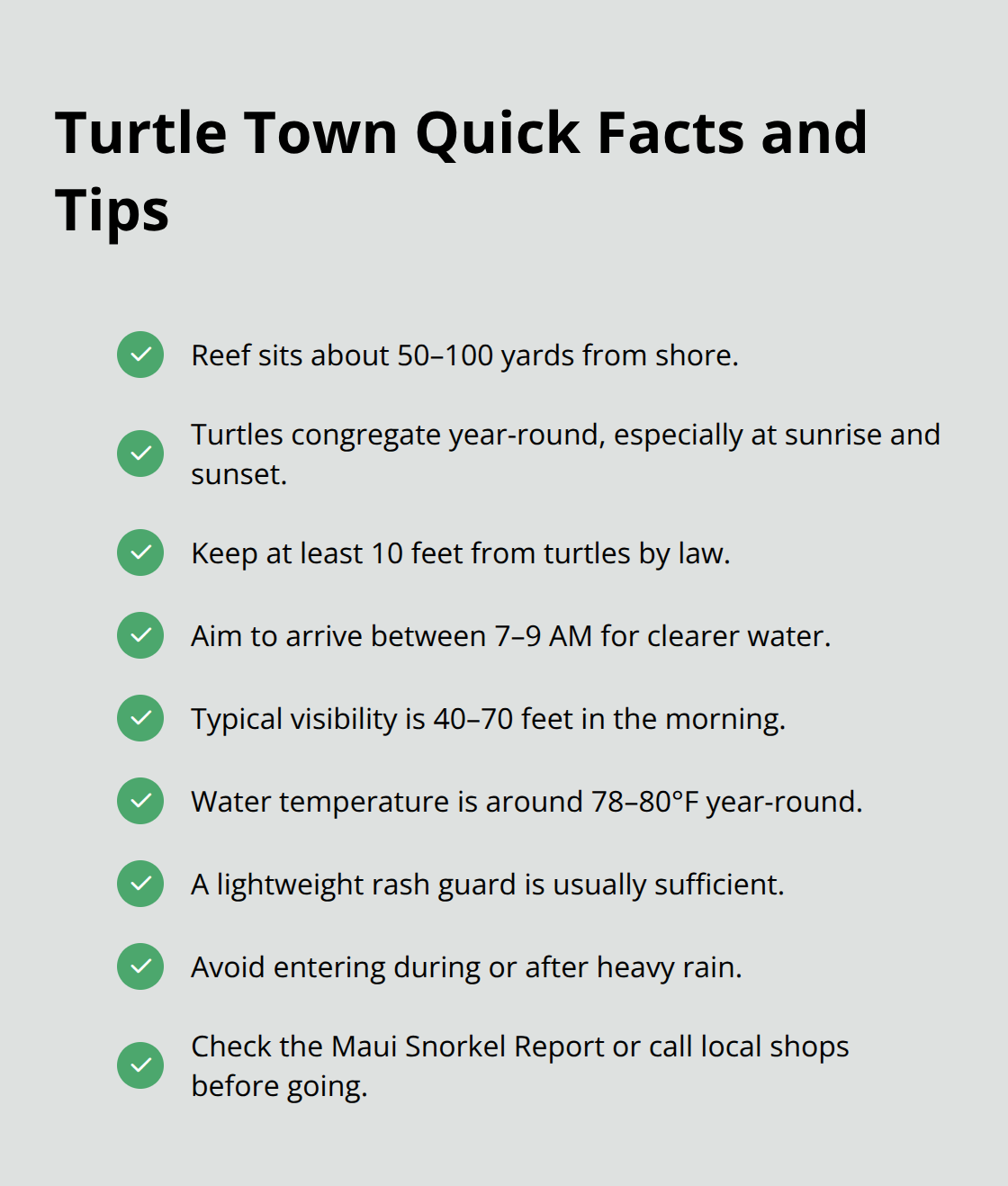 Maui Snorkel Charters | Good Snorkeling Spots in Maui At-a-glance basics for snorkeling Turtle Town in South Maui